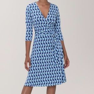 leota faux wrap dress